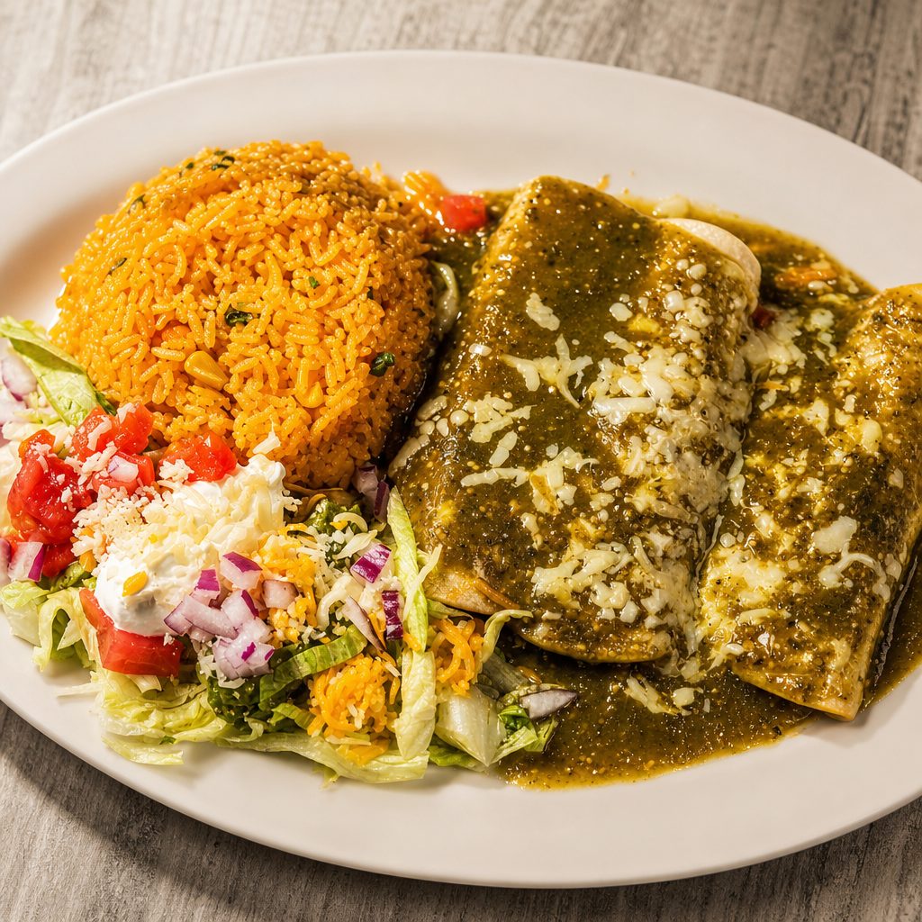 Enchiladas Verdes.